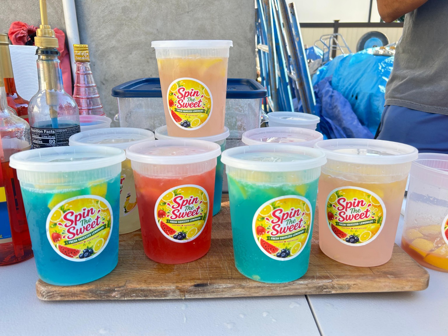 Spin The Sweet lemonade cups in multiple colors